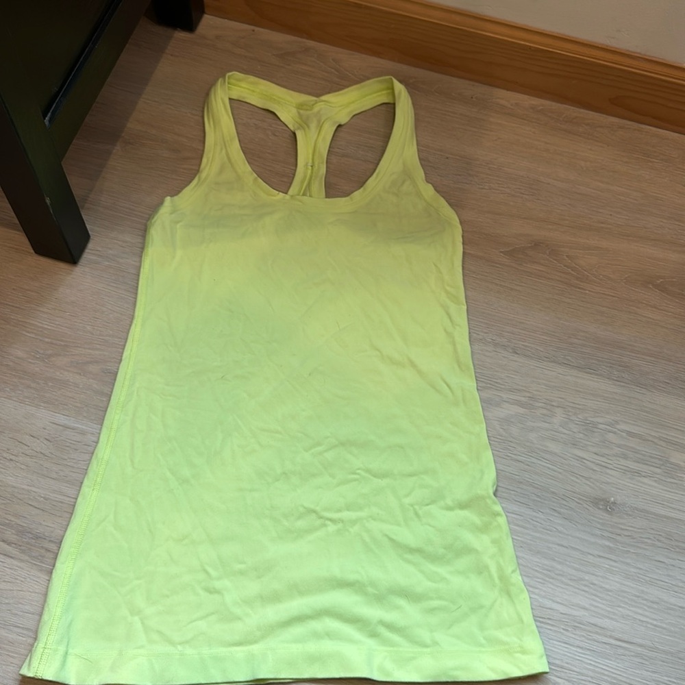 Lululemon Lime Green workout top